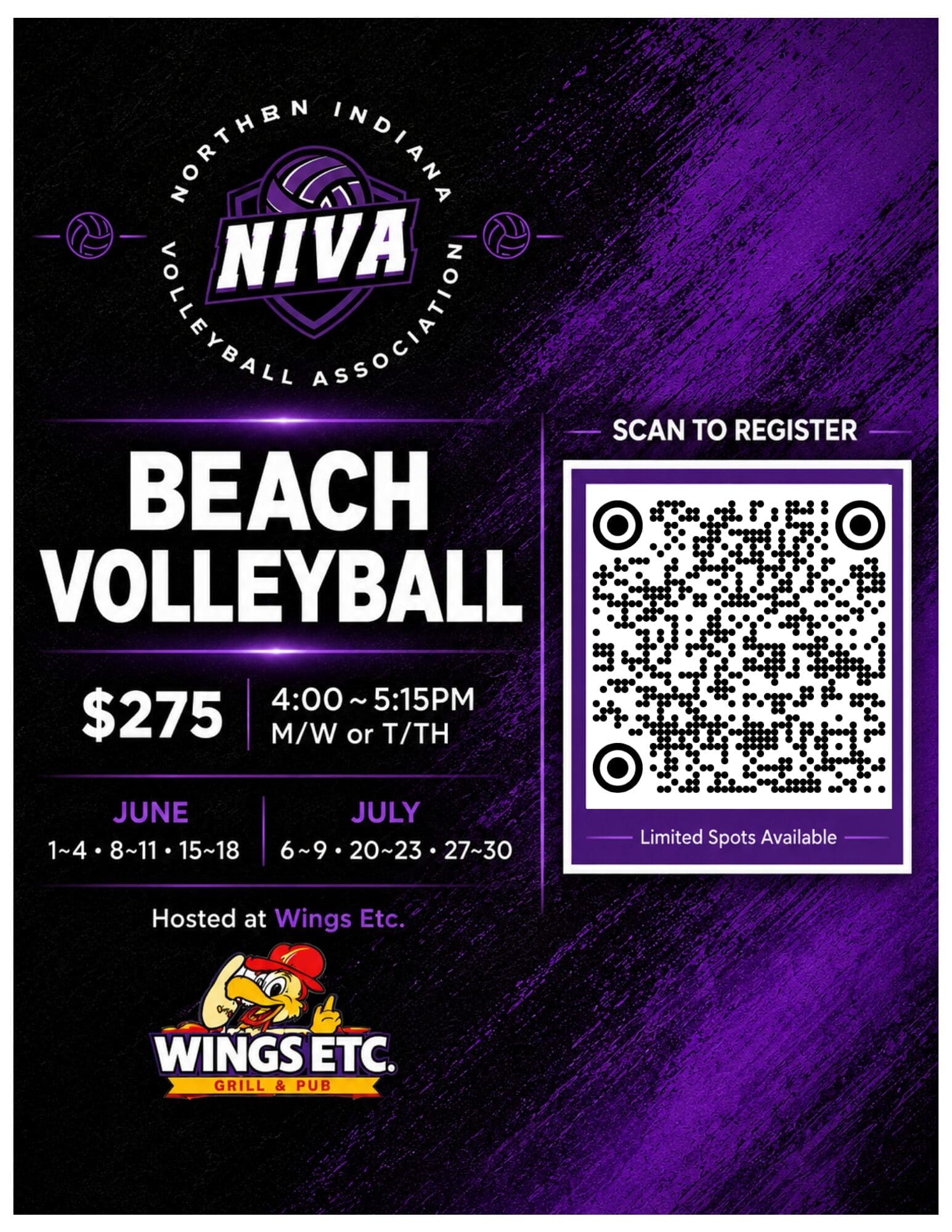 NIVA summer programming. Click to register