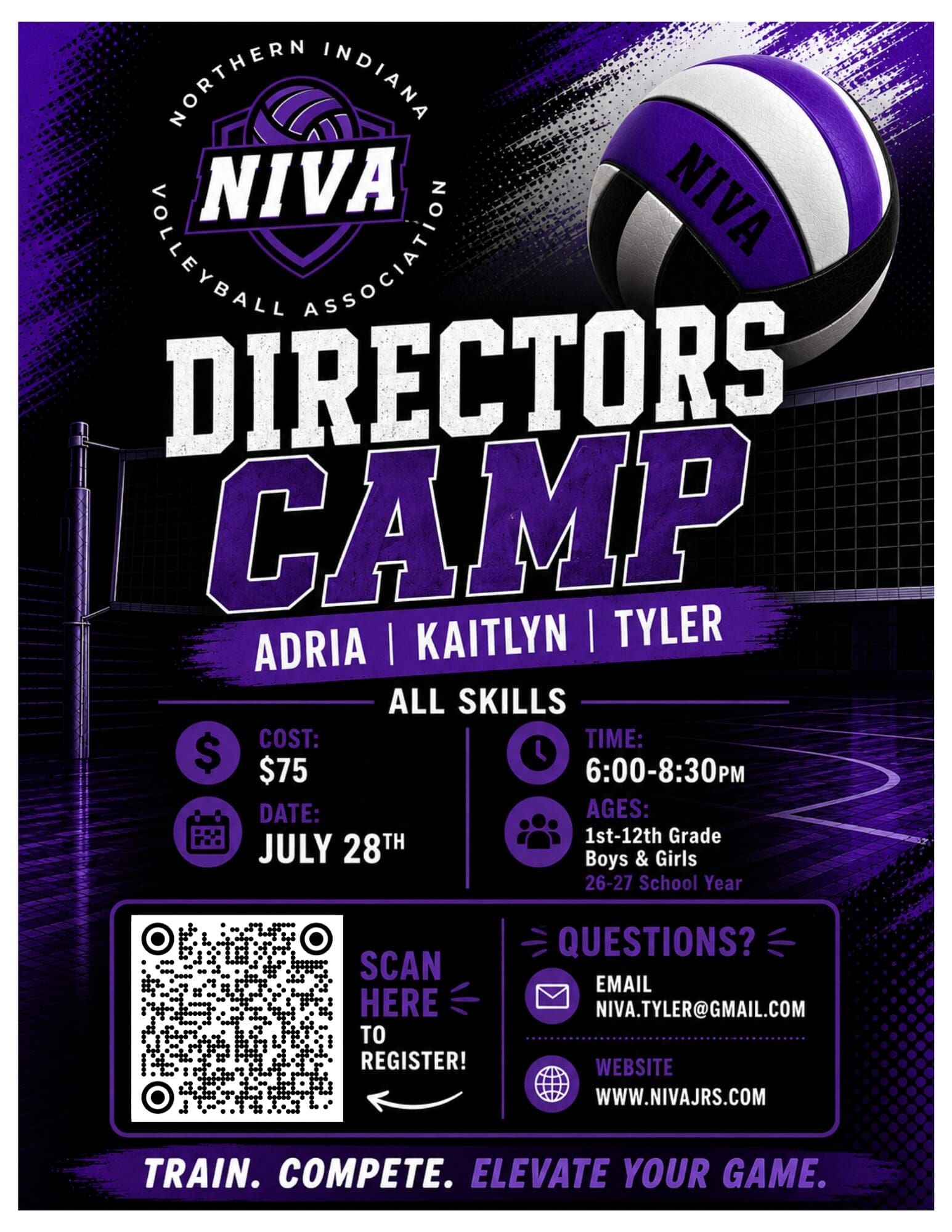 NIVA Directors Camp, all skills. Click to register